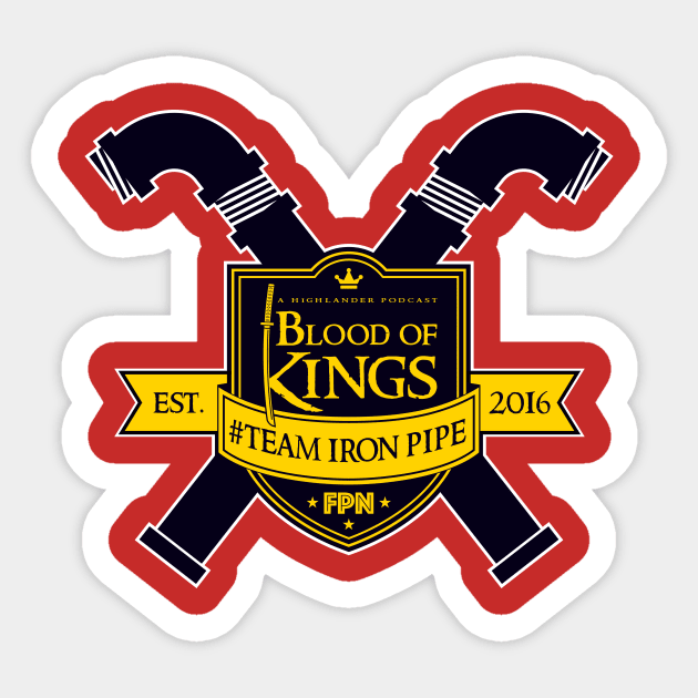 Team Iron Pipe with White Stroke Sticker by Fandom Podcast Network